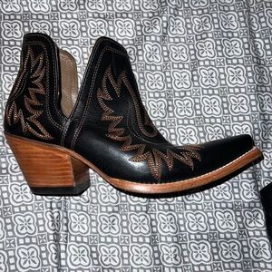 Black Western Ankle Boots